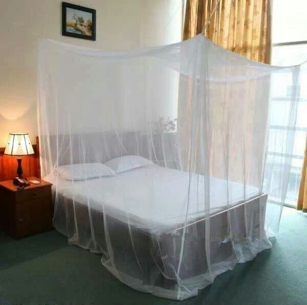 Customer bedroom styled with a NestHaven mosquito net